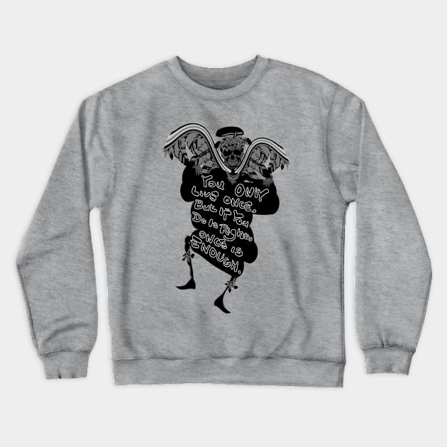 YOLO SKULL Crewneck Sweatshirt by CindyS